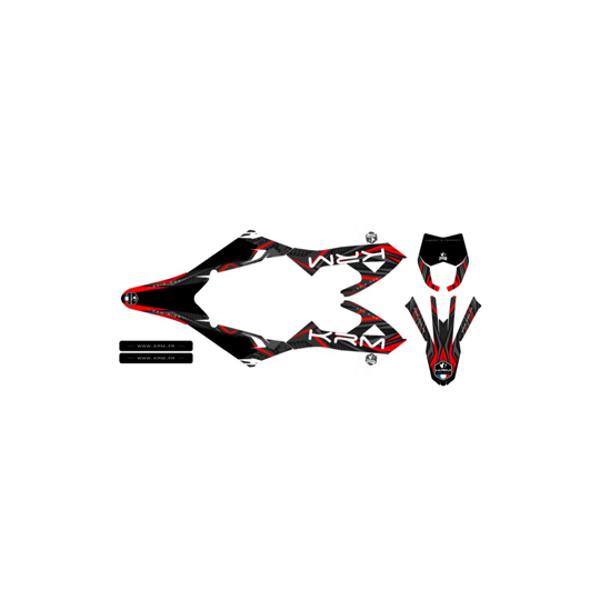 Mx Grafx Motorcycle Decal Kit For Rieju MRT / MRT Pro – Red Camo Vinyl