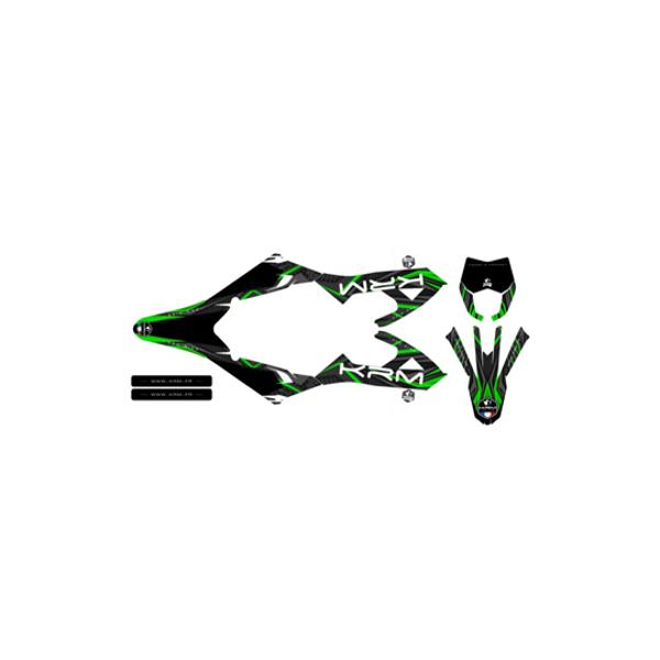DECO SET AUTO-ADHESIVE KRM FOR RIEJU MRT/MRT PRO/MARATHON 2022-> - GREEN