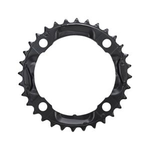 CHAIN RING -MTB- TRIPLE Ø104 INTERM 32 T BLACK 4 SPOKES SHIMANO ORIGINE DEORE M590 9 GEARS
