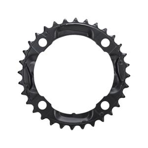 CHAIN RING -MTB- TRIPLE Ø104 INTERM 32 T BLACK 4 SPOKES SHIMANO ORIGINE DEORE M590 9 GEARS