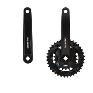 PEDALIER VTT DOUBLE 36-22D L175 ALU SHIMANO MT315 NOIR 7 / 8V BOOST (AXE DE 123MM)