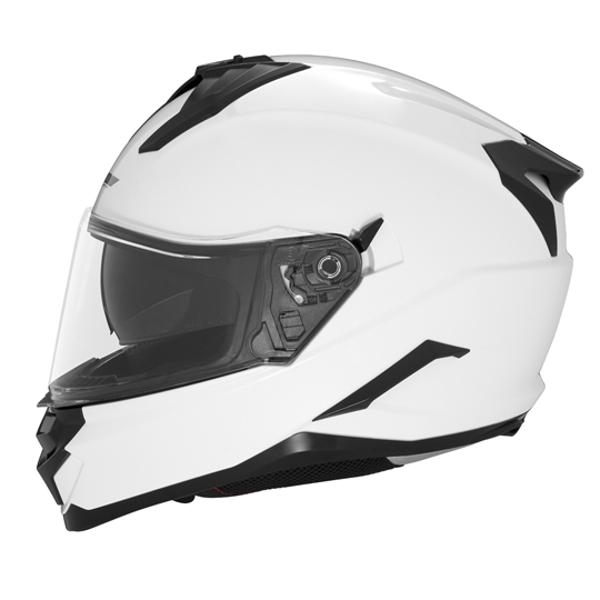 CASQUE INTEGRAL DOUBLE ECRAN  NOX N304S BLANC PERLE T53-54 XS - CE 22.06
