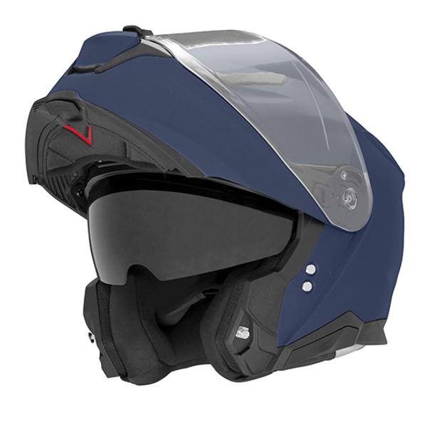 CASQUE MODULABLE NOX N967 BLEU MAT METALLISE  T53-54 XS - CE 22.06