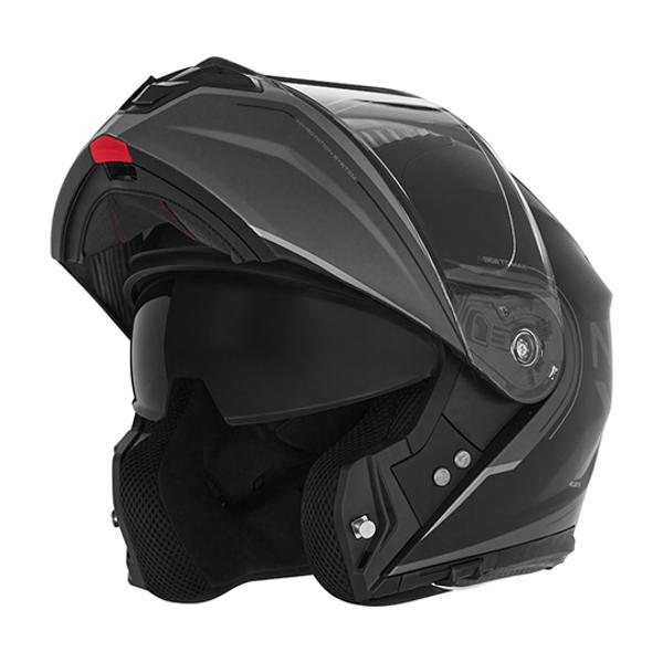 CASQUE MODULABLE NOX N968 TOMAK NOIR MAT TITANIUM T53-54 XS - CE 22.06
