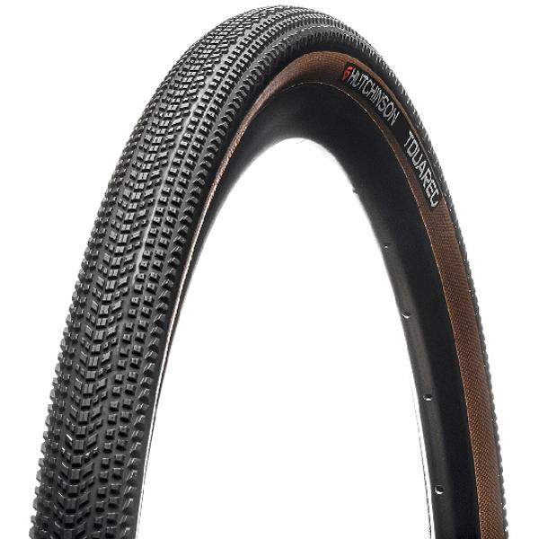 PNEU GRAVEL 700X40C TR HUTCHINSON TOUAREG TT NOIR / MARRON TAN (40-622)