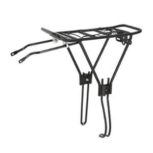 PORTE BAGAGE AR 24" A 28'' OPTIMIZ ALU NOIR 25KG (PINCE A RESSORT) COMP.FREINS A DISQUE