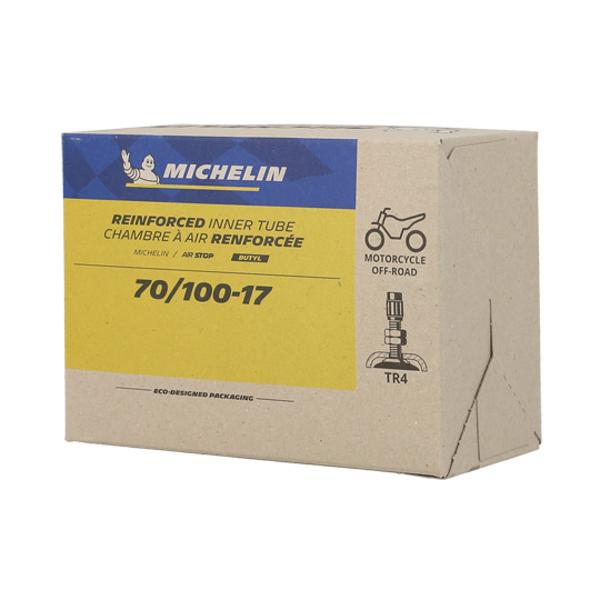 CHAMBRE A AIR MOTO 17" 70 / 100 X 17 MICHELIN AIRSTOP REINF ST30F