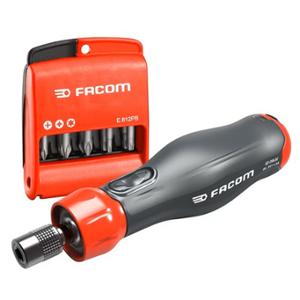 ASSISTED SCREWDRIVER E-PROTWIST WITH TEN BITS PH - PZ - HEXAGONAL FACOM