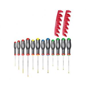 JEU DE 12 TOURNEVIS PROTWIST + RATELIER FACOM