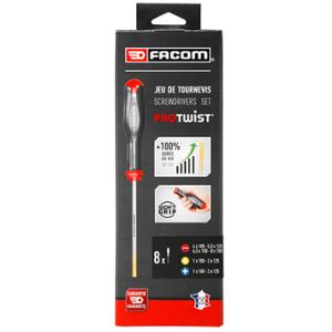 JEU DE 8 TOURNEVIS PROTWIST FACOM