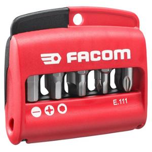 BOÎTE DE 10 EMBOUTS MIXTES (FENTE, PZ, 6 PANS) FACOM