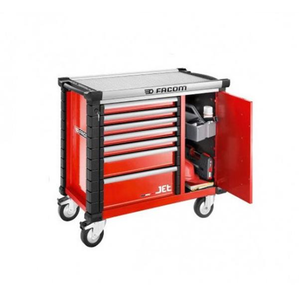 WORK BENCH MOBILE 7 DRAWERS RED FACOM