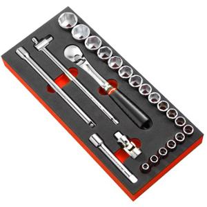 MODULE MOUSSE CLIQUET DOUILLES 1 / 2"FACOM