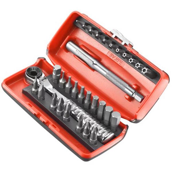 BOX SET 31 PARTS PAWL R.PE + TIPS FACOM