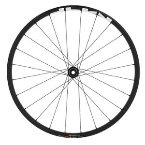 "RUEDA MTB 29"""" DELANTERA LLANTA NEGRA SHIMANO MT500 DISCO CENTERLOCK EJE PASANTE 15X110"