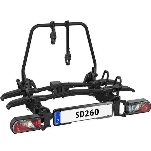 PORTE VELO SUR ATTELAGE PLATEFORME EUFAB SD260 BLACK EDITION POUR PORTE  (FOURGONS / CC)  PR