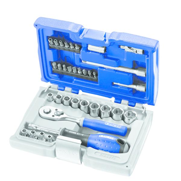 COMPOSITION DOUILLES 1 / 4" - 34 PCS - EXPERT - E194672