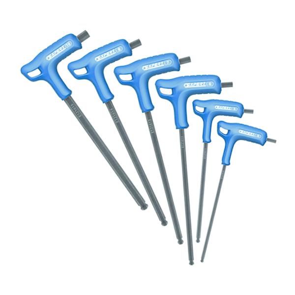 JUEGO DE 6 LLAVES T MACHO ENCASTRADAS 6 PANS MÉTRICAS - EXPERT - E12161 6
