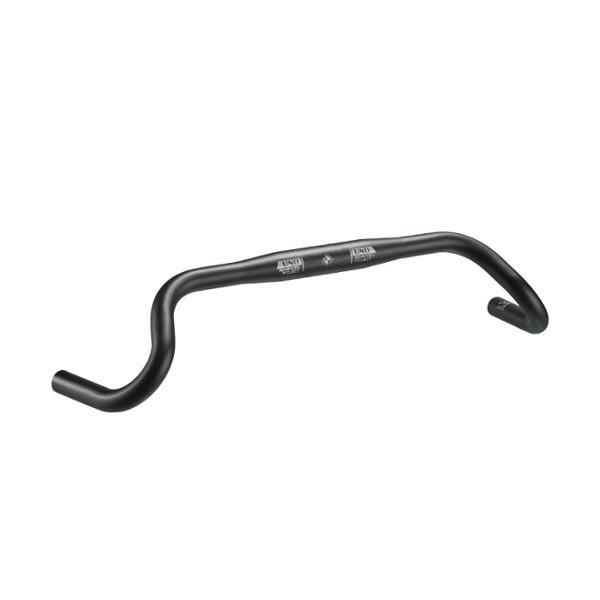 CINTRE ROUTE / RANDONNEUR / GRAVEL ALU D31.8 UNO 56 AXE / AXE NOIR  (PROF. 66MM / HT. 100MM)