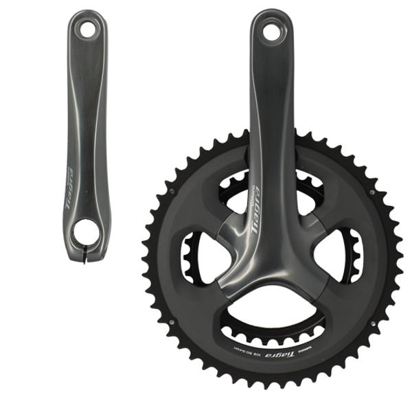 CHAINSET -ROAD- COMPACT 50-34 TEETH LENGTH: 175 SHIMANO TIAGRA 4700 BLACK 10 GEARS