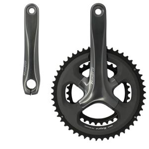 CHAINSET -ROAD- COMPACT 52-36 TEETH LENGTH: 175 SHIMANO TIAGRA 4700 BLACK 10 GEARS