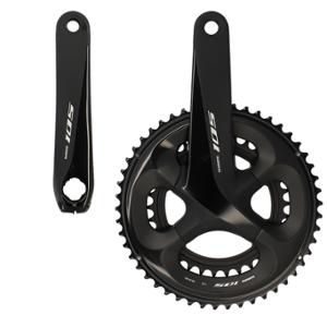 CHAINSET -ROAD- COMPACT 50-34 TEETH LENGTH: 175 SHIMANO 105 R7000 BLACK 11 GEARS
