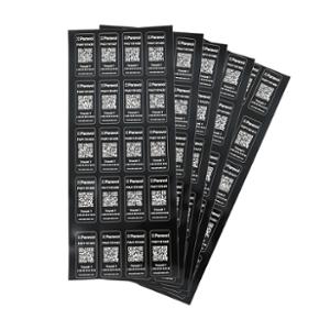 ETIQUETTE D'IDENTIFICATION BICYCODE / PARAVOL STICKER NOIR (STICKER X100)