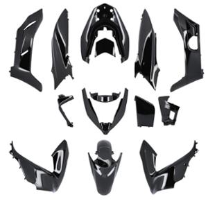 BODY KIT -MAXI SCOOTER- TUN'R HONDA PCX 125 2018->2020 BRILLANT BLACK - 10 PARTS