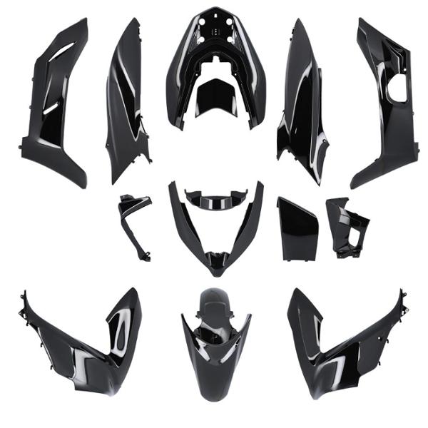 BODY KIT -MAXI SCOOTER- TUN'R HONDA PCX 125 2018->2020 BRILLANT BLACK - 10 PARTS