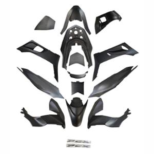 CARROSSERIE / CARENAGE MAXI SCOOTER TUN'R KIT 125 HONDA PCX 2021-> (14 PIECES) NOIR MAT