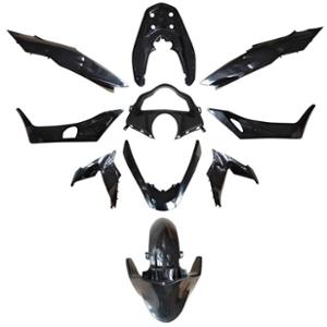 CARROSSERIE / CARENAGE MAXI SCOOTER TUN'R KIT  125 HONDA PCX 2014->2016 (10 PIECES) NOIR VER