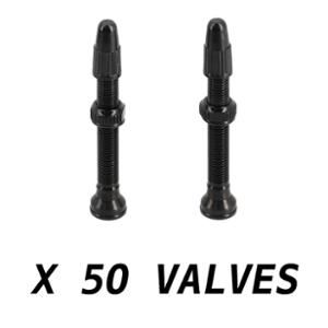 VALVE TUBELESS PRESTA ALU BLACK 44mm (X50)