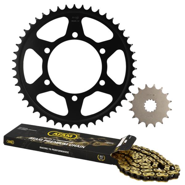 KIT CADENA AFAM ADAPT TRIUMPH 675 STREET TRIPLE 2013-2016 16X47 118M (DEMULT. ORIGINAL)