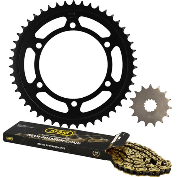 KIT CADENA AFAM ADAPT YAMAHA YZF 600 R THUNDERCAT 1996-2003 15X47 108M (DEMULT. ORIGINAL)