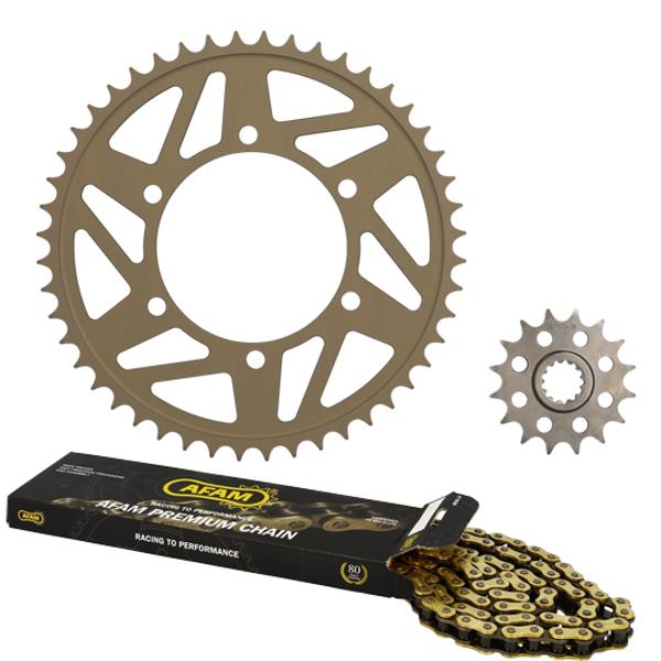 CHAIN KIT AFAM ALU FOR YAMAHA YZF 600 R6-S 2003-2005 16X48  116 LINKS  - ORIGINAL DEMULTIPLICATION