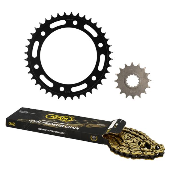KIT CADENA AFAM ADAPT HONDA CBR 1000 RR F-BLADE 2004-2005 16X40 114M (DEMULT. ORIGINAL)