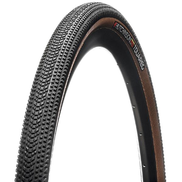 PNEU GRAVEL 700X40C TS HUTCHINSON TOUAREG TLR NOIR / MARRON TAN (40-622)