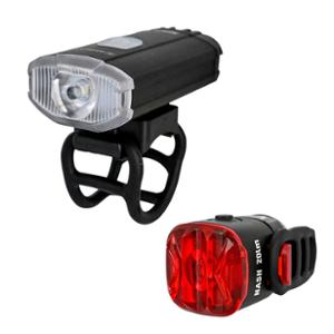 ECLAIRAGE VELO AV+AR RECHARG. KHEAX MIRZA / NASH 150 / 20L FIXATION CINTRE LED