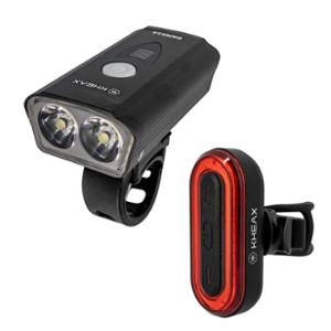 ECLAIRAGE VELO AV+AR RECHARG. KHEAX CAPELLA / TUBAN II 500 / 50L FIXATION CINTRE LED