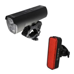 ECLAIRAGE VELO AV+AR RECHARG. KHEAX ORION / ZAURAC 1200 / 300L FIXATION CINTRE LED