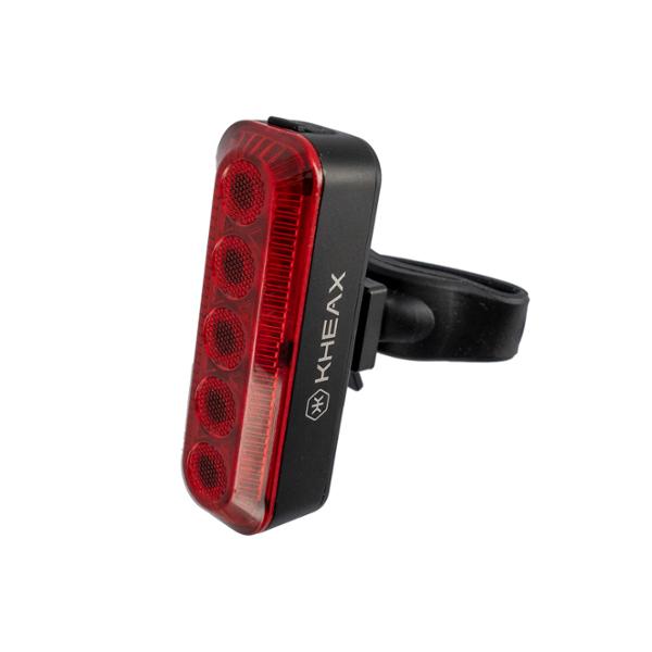 ECLAIRAGE VELO AR RECHARG. USB-C KHEAX ZAURAC PLUS 400L FIXATION TIGE DE SELLE MODE CLIG