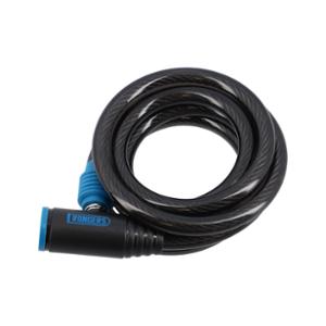 ANTIR PARA BICI ESPIRAL CON LLAVE D10X1.5M RANGERS CON SOPORTE + PULSER SILICO ESPEC LOUEU