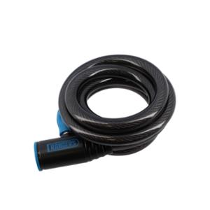 ANTIR PARA BICI ESPIRAL CON LLAVE D12X1.5M RANGERS CON SOPORTE + PULSER SILICO ESPEC LOUEU