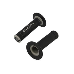 GRIPS DOMINO A190 CROSS/ENDURO BLACK/GREY  - 120mm (PAIR)