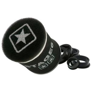 AIR FILTER STAGE6 RACING ROUND  BLACK  - DIAMETER: 28-55mm