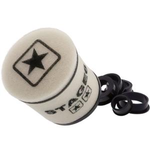 AIR FILTER STAGE6 RACING ROUND WHITE  - DIAMETER: 28-55mm