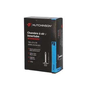 CHAMBRE A AIR VELO 700C (25 / 30-622) VP 80 MM HUTCHINSON STANDARD (VALVE NOIRE)