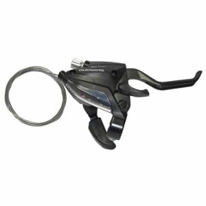 LEVIER-MANETTE VTT SHIMANO STEF500 DROIT 8V. NOIR POUR FREIN V-BRAKE 2DOIGTS