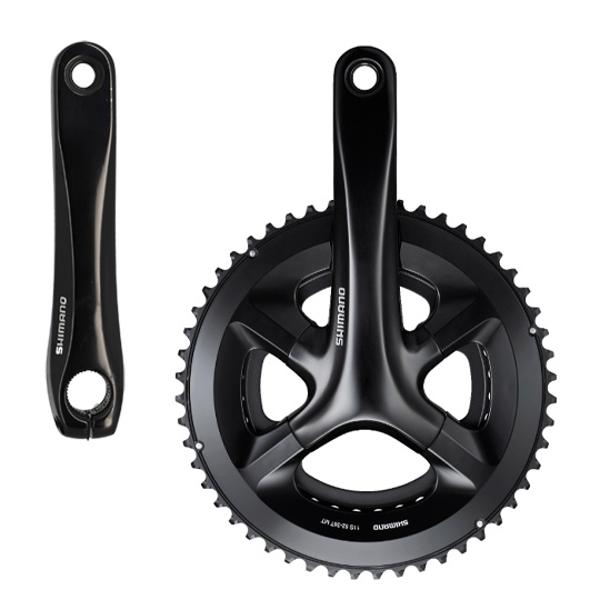 CHAINSET -ROAD- COMPACT 52-36 TEETH LENGTH: 172.5  SHIMANO RS510 BLACK 11 GEARS