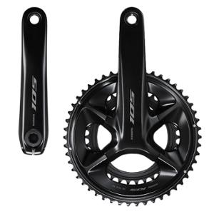 CHAINSET -ROAD- COMPACT 50-34 TEETH LENGTH: 165 SHIMANO 105 R7100 BLACK 12 GEARS